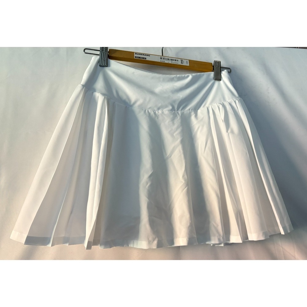 Calia white short loose pleaded skort preppy activewear Small